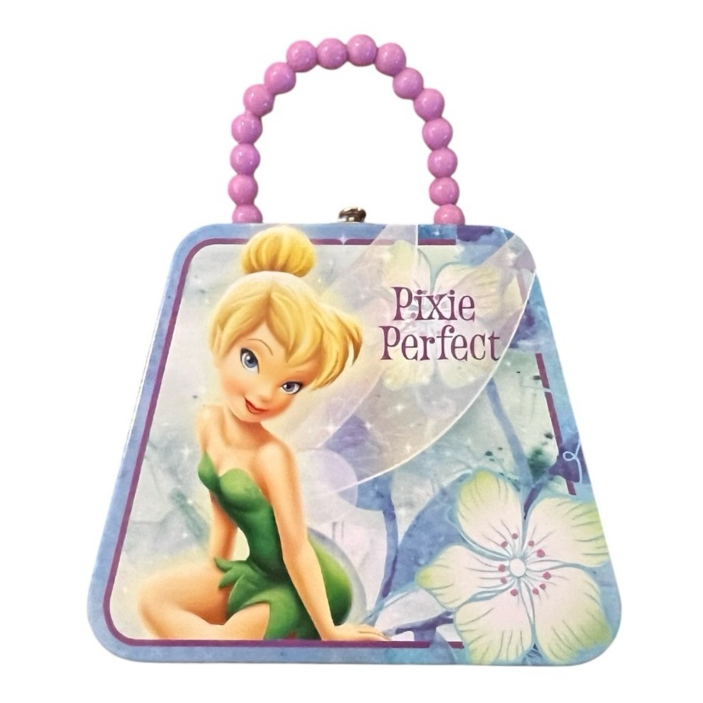 Disney Pixie Perfect Collectible Mini Tin Handbag- with beaded purple handle